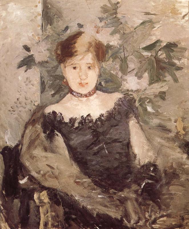 Berthe Morisot The woman in the black oil painting image